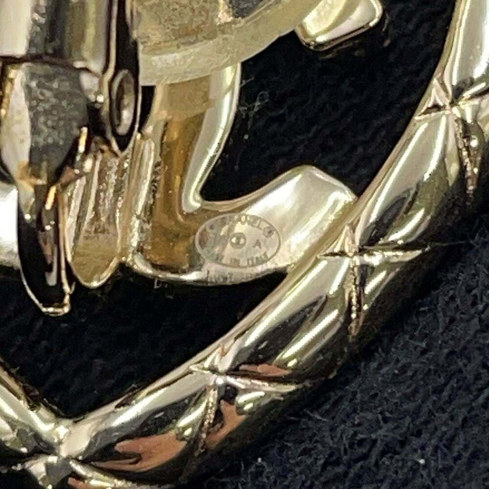 CHANEL Gold Logo Earrings - Picture 9 of 10